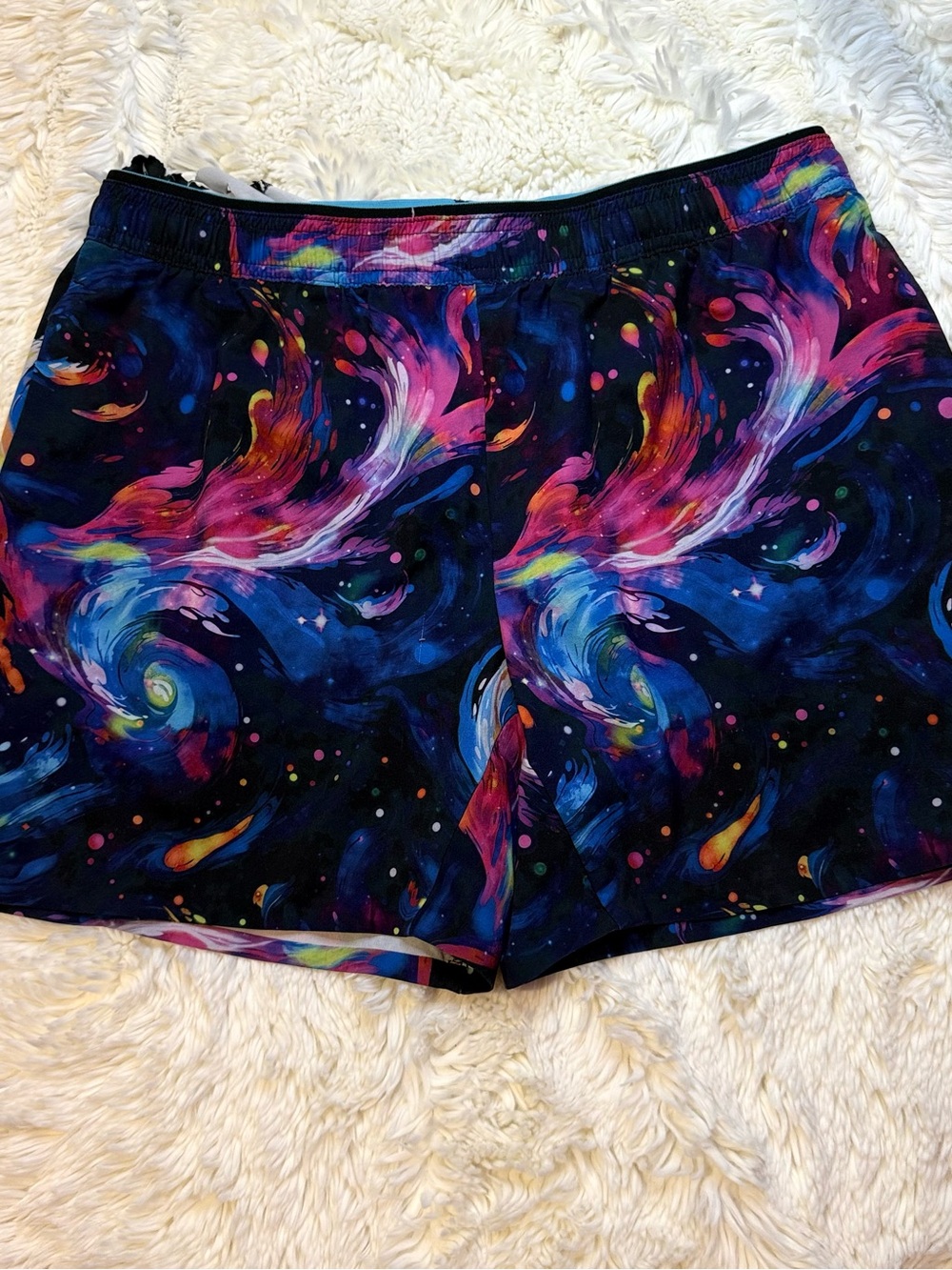 Chubbies space themed athletic shorts large liner cut out 5.5” inseam